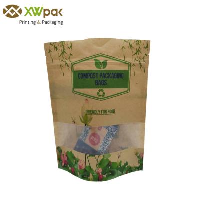 China Food Compostable Coffee Bags Earth Friendly Natural Bioplastic Cassava With k for sale