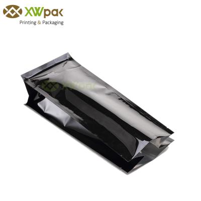 China Plastic Block Square Flat Bottom Coffee Bags For Food Packaging Custom Color for sale