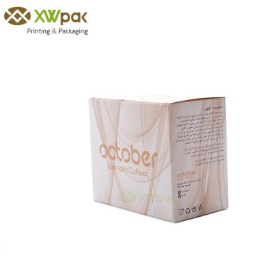 China High End 300gsm Paper Coffee Box Packaging Lightweight CMYK Offset Printed for sale