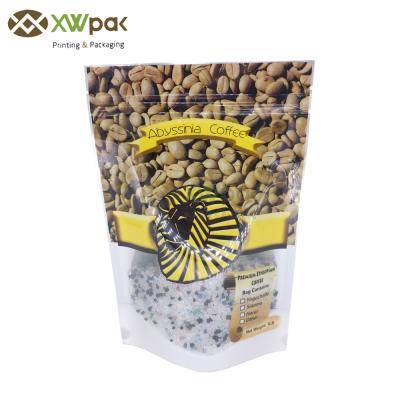 China Stand Up Resealable Mylar k Bags Customized Doypack With Window for sale