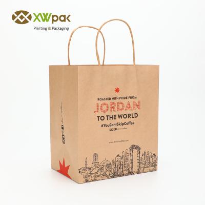 China Handled 250g White Card Shopping Paper bags for sale