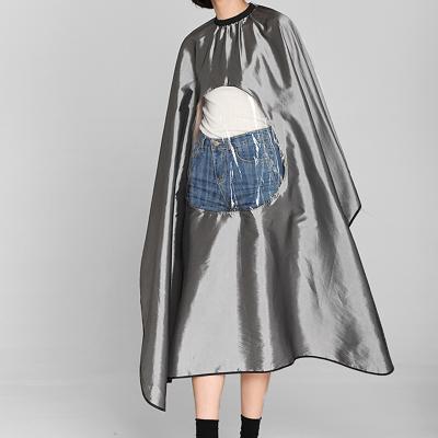 China MYGO Design Transparent Multicolor Movable Polyester Beauty Stylist Waterproof Haircut Plus Salon Barber Capes Cloak for sale