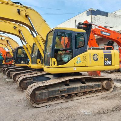 China Shops Obral Penggali PC220-7 KOMATSU PC220 Yang Digunakan Lebih Sedikit Jam Kerja of construction material for sale