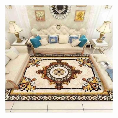 China Reversible Antifouling 100% Polyester Fiber Carpet Velvet Embossed Vintage Carpet for sale