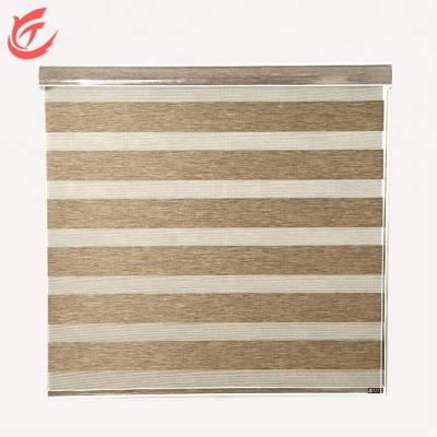 China Day and night brand electric motor zebra curtain with remote control zebra blinds for sale