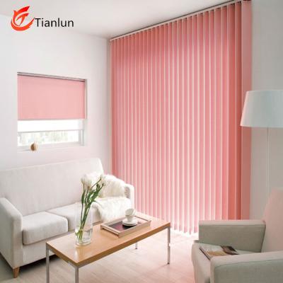 China Fancy Fabric Slats Window Shades Fire Retardant Vertical Blinds For Office for sale