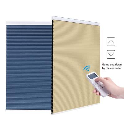 China Anti-UV Honeycomb Fold Shade Cellular Fabric Cordless Pleated Window Blinds for sale