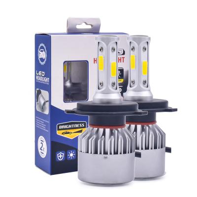 China Aluminum H1 H3 H4 H7 H11 9005 9006 White Fog Lamps 2800LM 6000K Car 48W LED Headlight Bulbs - H4 for sale