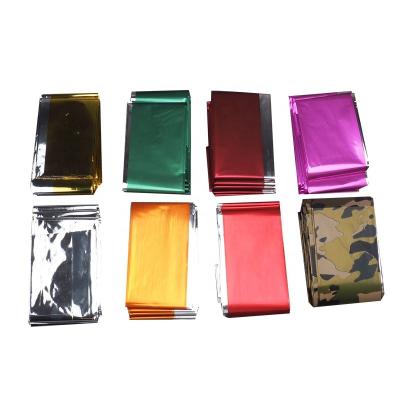 China Offset Hypothermic Reactions Wholesale Toughest Material All Color Available Gold Thermal Space Survival Foil Bivvy Emergency Mylar Cover for sale