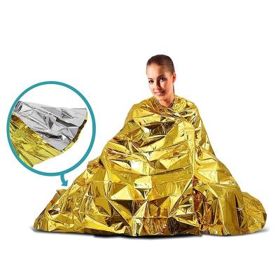 China Plastic Mylar Foil Custom Fast Delivery PET Thermal Emergency Blanket For Rescue for sale