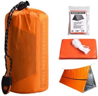 China Waterpoof/keep warm and roll up/increasing ultralight emergency life tent survival tent emergency shelter use as survival gear for sale