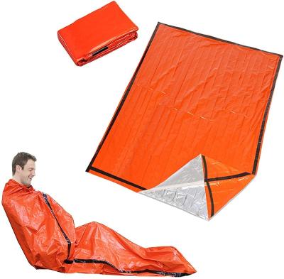 China Waterpoof / Keep Warm And Wind / Rise Ultra Light Waterproof 2-Person Emergency Thermal Sleeping Bag For Hiking Outdoor Camping for sale