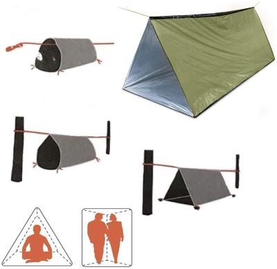 China Waterpoof / Keep Warm And Roll Up / Rising Disposable First Aid Foil Rescue Tube Tent for sale