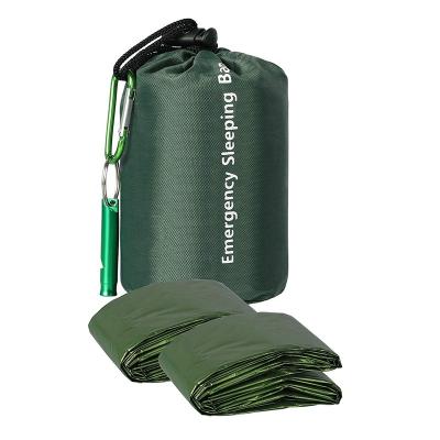 China Keep Warm In The Army Wholesale Green Emergency Bivy Bag Survival Sleeping Bag For Camping,Hiking,Outdoor,Activities for sale