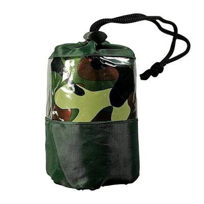 China Keep Warm In The Hot Sale Camouflage Waterproof Emergency Sleeping Bag Mylar Bivvy Thermal Bag For Outdoor Activities for sale