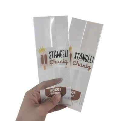 China Recyclable Low Moq Customized Side Seal Three Side Seal Popsicle Bag Plastic Ice Cream Pop Bag Back Packaging Bag for sale