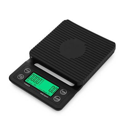 China With 2021 Scale Tray Hot 6 Unit Household Kitchen Coffee Maker Digital Coffee Scale 3kg 5kg 0.1g With Timer for sale