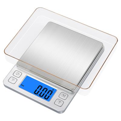 China With Multifunctional Digital Electric Scale 200g 300g 500g 600g 0.01g 1kg 2kg 3kg 0.1g Scale Upgrading Kitchen Food Weight Scale With 2 Tray Pallet for sale