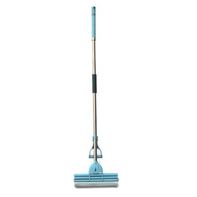 China Sustainable Quality House Cleaning Floor Cleaning Flat Broom Glue Cotton Mop PVA Mop for sale