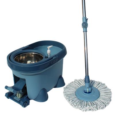 China Sustainable Clean Tool Household Broom Freestanding Clean Tool Spinning Centrifugal Broom With Pedal for sale