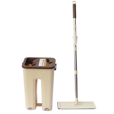 China Sustainable Hot-selling Magic Mop With Squeezing Flat Floor Cleaner Mop For Home Cleaning for sale