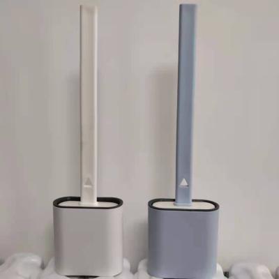 China Wholesale Sustainable Toilet Bowl Brush Bendable Silicone Brush Head To Clean Toilet Corner Easily for sale