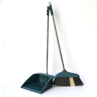 China Wholesale Home Heavy Duty Windproof Broom Holder Stand Broom And Dustpan Set With Tools Cleaning Broom for sale