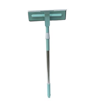 China Viable New Design Long Handle Microfiber Stained Glass Cleaning Broom Glass Remover Brush for sale