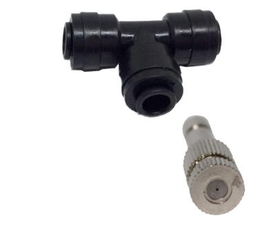 China 1/4 Self Lock 6mm Outside Nozzle 0.2mm 0.3mm 0.4mm T Connector for sale