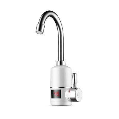 China Electric Faucets Professional Supplier Stainless Steel Electric Water Faucet LED Display Temperature Bathroom Faucet for sale