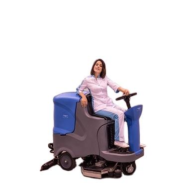 China Hotels Ride On Floor Polisher Convenient Easy Operated Automatic Scrubber for sale