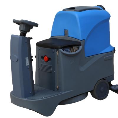 China Hotels Hospital And Hotel Use Battery Operated Low Noise Tower On Drive Type Floor Scrubber Machine for sale