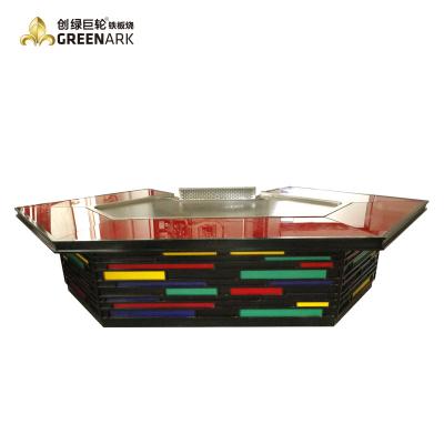 China High Temperature Resistant Outdoor BBQ Barbecue Hibachi Japanese Restaurant Teppanyaki Grill Table for sale