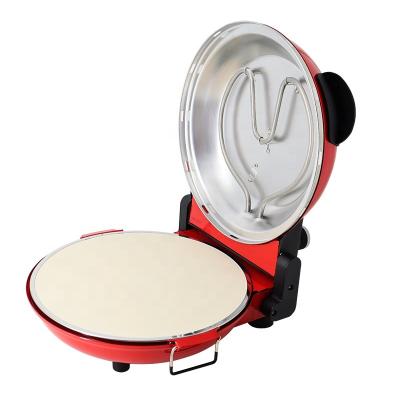 China New Quality Unique Red Iron Outdoor Guaranteed Non-stick Electric Pizza Maker for sale