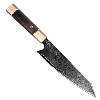 China Newest Viable Kitchen Knife Ebony Wood Handle Damascus Knife VG10 67 Layers DAMASCUS Steel Chef Knives for sale