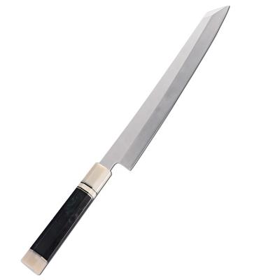 China Sustainable Professional Japanese Sashimi Knife With Wooden Handle Sushi Slicing Knife Fish Slicing Knife for sale