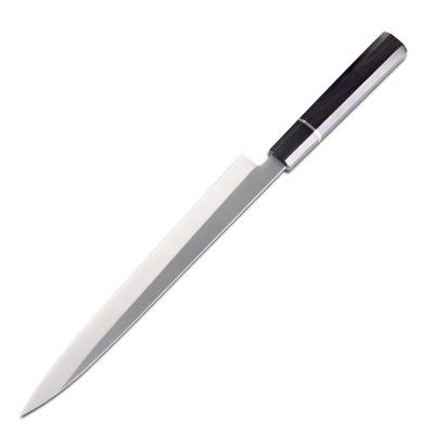 China Sustainable Sashimi Knife Fish Chef Knife Stainless Steel Blade Ebony Wood Kitchen Cutting Foods Sashimi Knife for sale