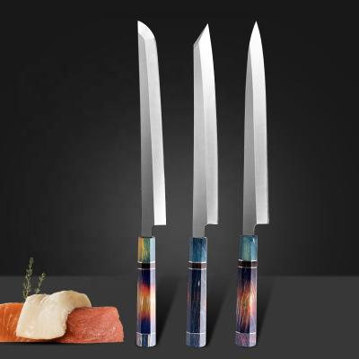 China Viable Chef Stainless Steel White Wooden Sashimi Competitive Price Kitchen Knife Japanese Sashimi Knife for sale