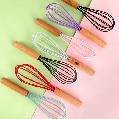 China Tools Silicone Kitchen Egg Beater Egg Beater Silicone Stocked Professional Baking Accessory Beater for sale