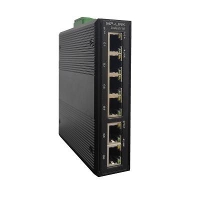 China Security System Wholesale price Din Rail Mini Outdoor 6*10/100/1000M Gigabit Industrial POE Switch for CCTV Camera Ip Camera for sale