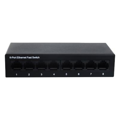 China Security System 10/100/1000Mbps unmanaged desktop network switch 8 port gigabit metal Ethernet switch for sale