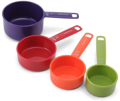 China Best Viable Selling Plastic 9-Piece Color Measuring Cups and Spoons Set for sale