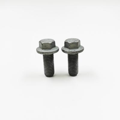 China Carbon Steel HDG Metric Hex Flange Bolt DIN 6921 Flange Black Bolt Hex M16*45 for sale