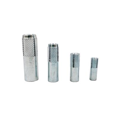 China Steel Drop In Expansion Anchor Factory Threaded Rod Anchor Bolt Concrete Galvanized Knurled Masonry Drop In Anchor For Construction for sale