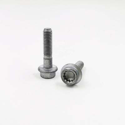 China HDG Machinery Plated Triple Socket Head Square Bolt With 12 Point Drive Bolts Screws for sale