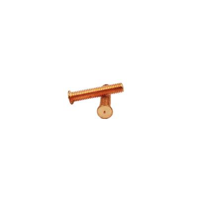 China Custom Customized Steel-Copper Plated Stud Welding Bolt Spot Welding Screw Bolt Steel-Copper Clad Studs for sale