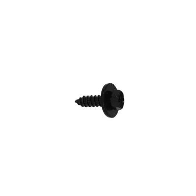 China Black HEX Oxide Hex Cross Recessed Head Tapping Screw With Captive Flat Washer for sale