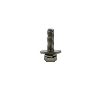 China Single HEX Stainless Steel Hex Head Bolt With Spring And Flat Washer Three Part Combination Sems Screws for sale