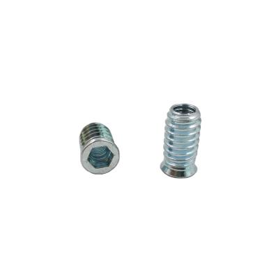 China General Industry Furniture Threaded Alloy Insert Nut For Wood for sale