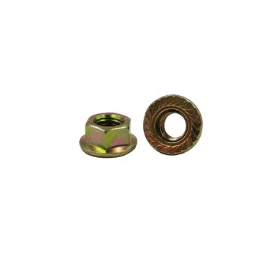 China Heavy Industry Factory High Carbon Steel DIN6927 Standard Reinforce Hex Flange Nut With Serration Surface for sale